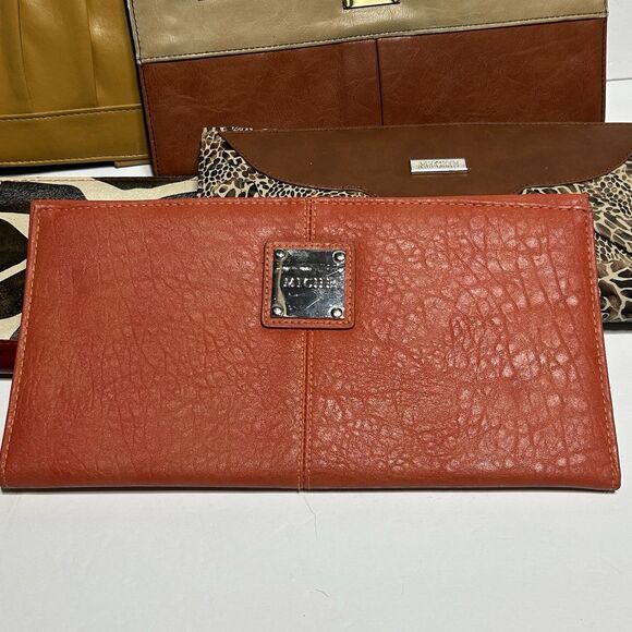 Lot of 5 MICHE Purse Shells Multicolor Red Mustard Yellow, Brown Animal Print - Picture 2 of 16